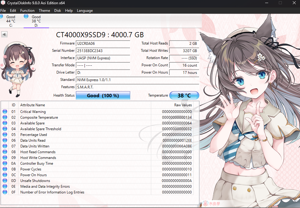 Crucial X9 Portable SSD 4To 1050mb read and Lecture CT4000X9SSD902